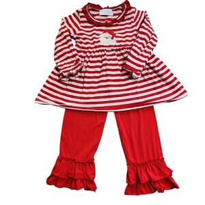 Nora James Girls 5-6 Santa 2 pc Set